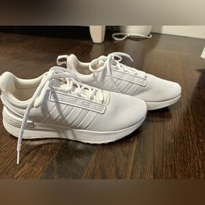 ADIDAS all white Cloud Foam Super Women’s sneakers size 8